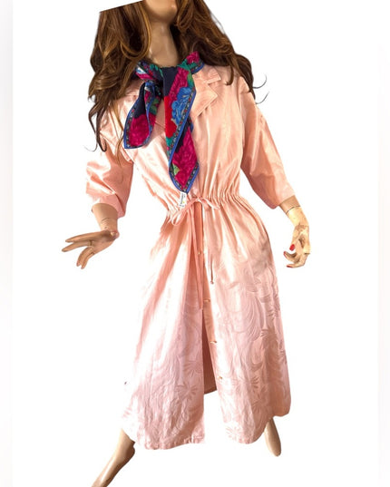 Vintage 1970s Judy Gale Button down casual dress rose Pink summer fun Like new!