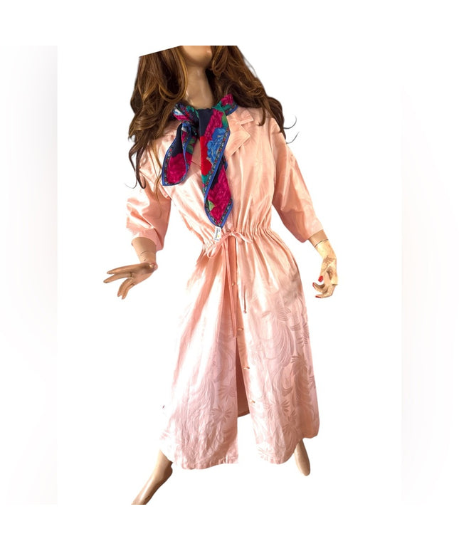 Vintage 1970s Judy Gale Button down casual dress rose Pink summer fun Like new!