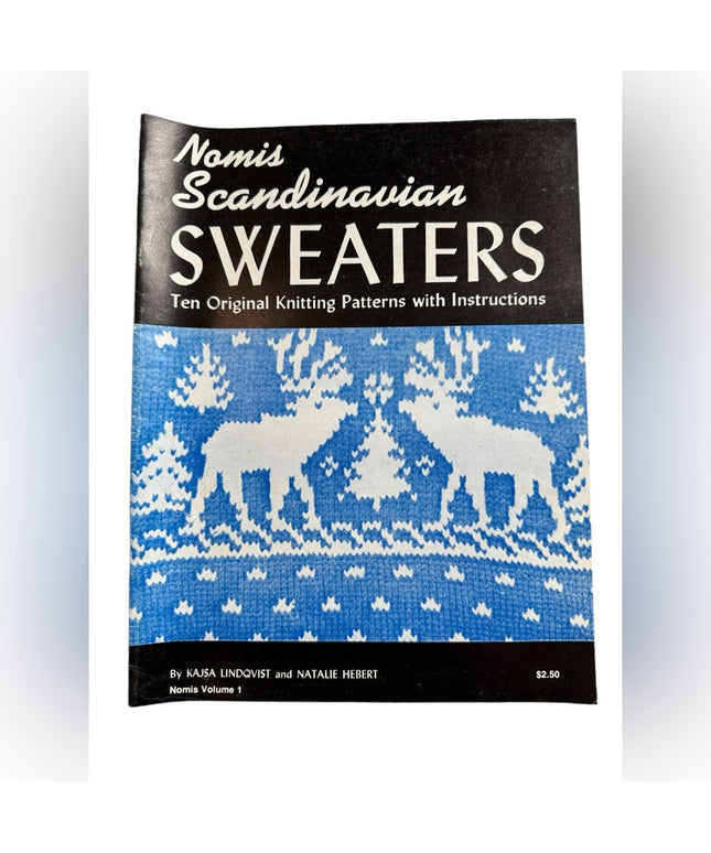 1946 Nomis “Scandinavian Sweaters” Knitting Pattern Book, Kajsa Lindqvis…