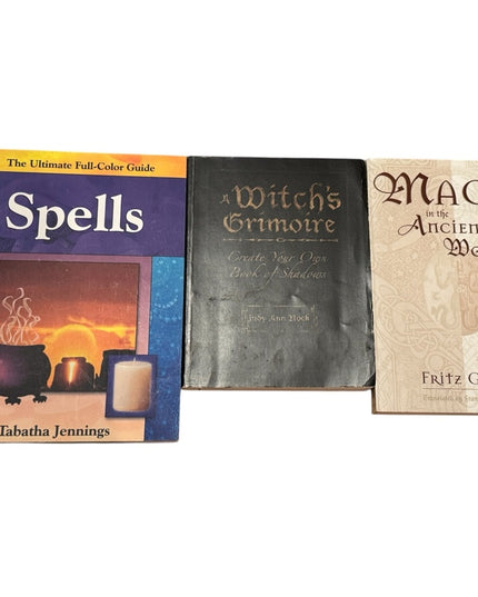 WICCA HUGE LOT 16 pcs of Spiritual Witchcraft Books Spells Voodoo Pagan …