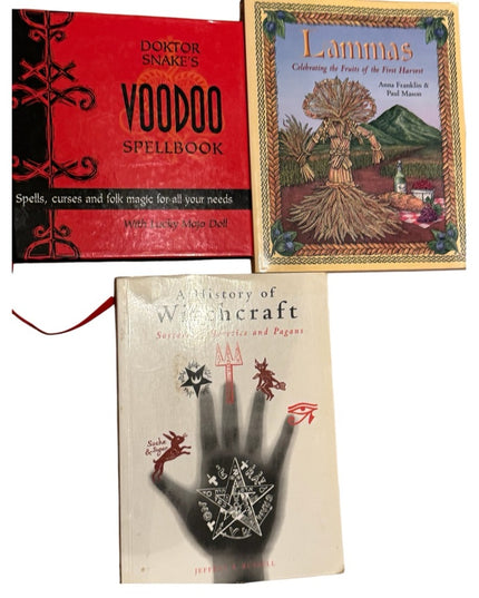 WICCA HUGE LOT 16 pcs of Spiritual Witchcraft Books Spells Voodoo Pagan …