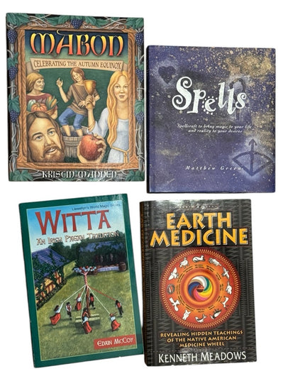 WICCA HUGE LOT 16 pcs of Spiritual Witchcraft Books Spells Voodoo Pagan …