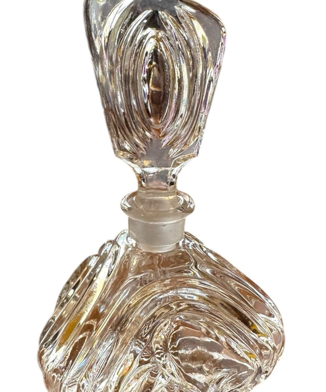 Elegant  3 legged vintage Crystal Perfume Bottle