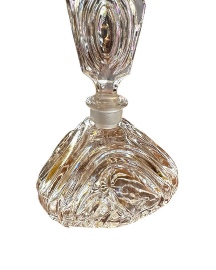 Elegant  3 legged vintage Crystal Perfume Bottle