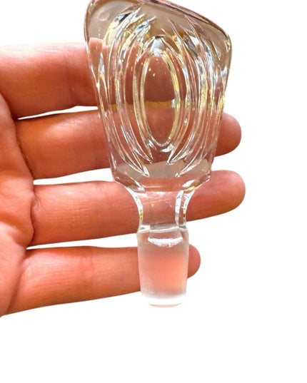 Elegant  3 legged vintage Crystal Perfume Bottle