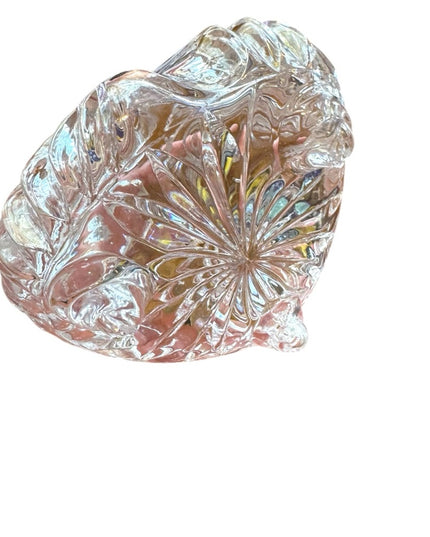 Elegant  3 legged vintage Crystal Perfume Bottle