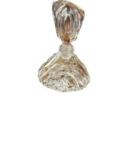 Elegant  3 legged vintage Crystal Perfume Bottle