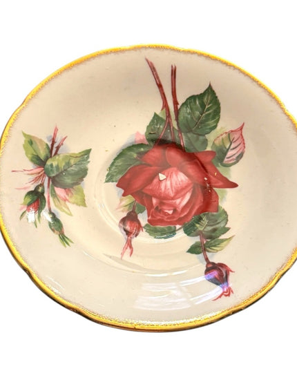 Vintage Christian Dior Floral Roses Paragon Teacup Set RARE