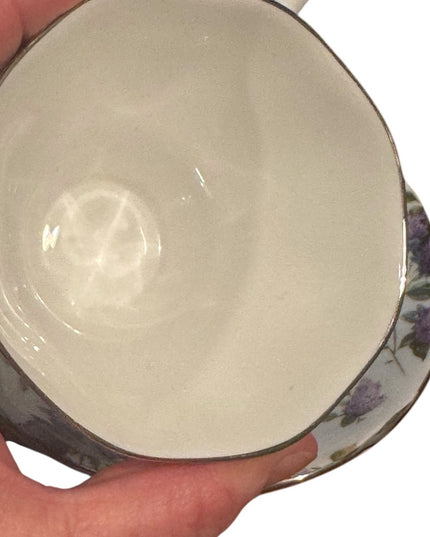 VTG RARE Royal Albert Archive Collection Lilac Lane Platinum  Tea cup Saucer