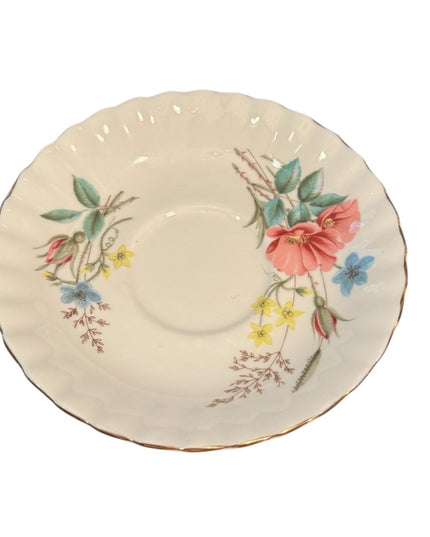 Vintage Flowers Royal Albert Floral Teacup and Saucer Set