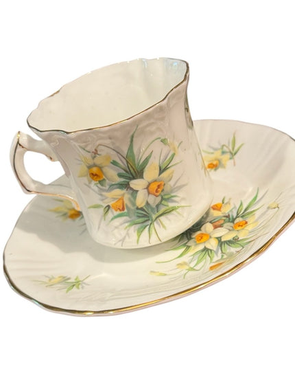 Floral Teacup and Saucer Set