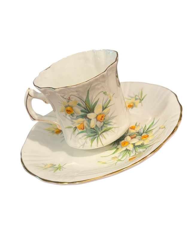 Floral Teacup and Saucer Set