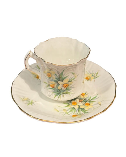 Floral Teacup and Saucer Set