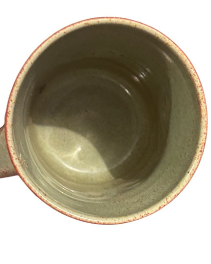 Handcrafted Pottery Ceramic Mug - Sage green signed