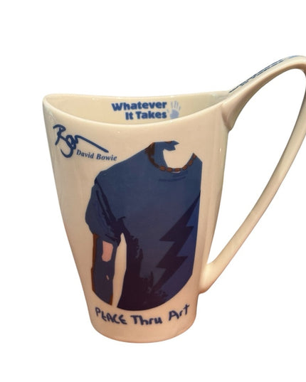 Rare David Bowie Peace Thru Art, Whatever It Takes, Ceramic Coffee Mug Churchill