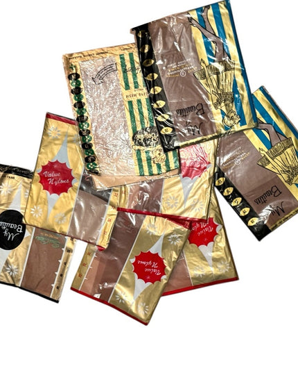 8 PC LOT 1960s Thigh High NEW Stockings Seamless Patricia Asstd Size Vintage