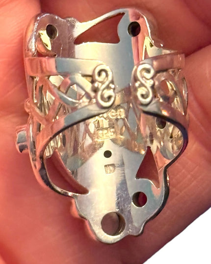 RARE Sajen Sterling silver ring goddess red jasper garnet moomstone Bale…