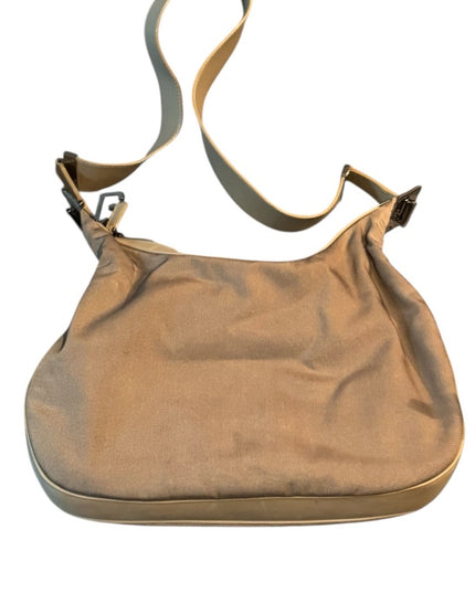 Gucci Kahki Canvas & Leather 2way Canvas Shoulder Bag 001 3315 Like New!