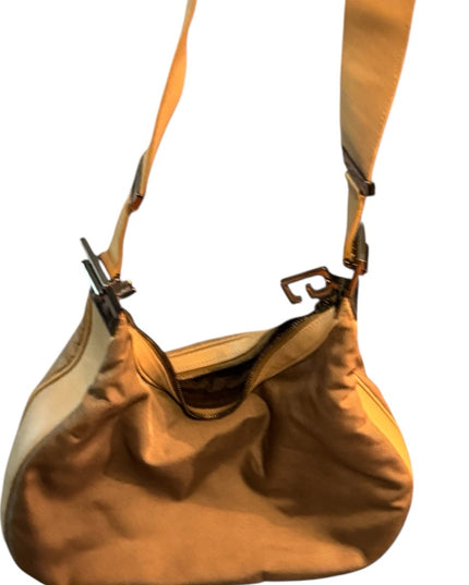 Gucci Kahki Canvas & Leather 2way Canvas Shoulder Bag 001 3315 Like New!