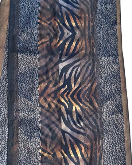 Anne Klein Animal Print Scarf SILK Vintage