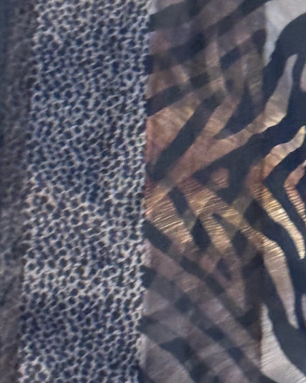 Anne Klein Animal Print Scarf SILK Vintage
