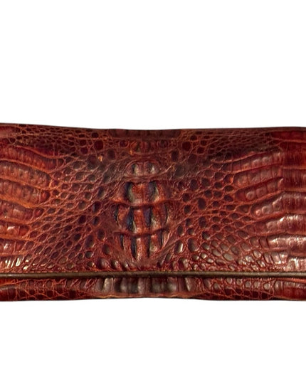 Vintage Authentic Crocodile Embossed Leather Wallet