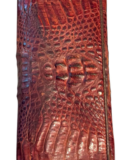 Vintage Authentic Crocodile Embossed Leather Wallet