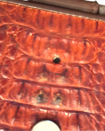Vintage Authentic Crocodile Embossed Leather Wallet