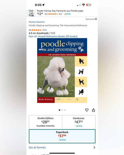 Poodle Clipping and Grooming: The International Reference Hard Cover LN