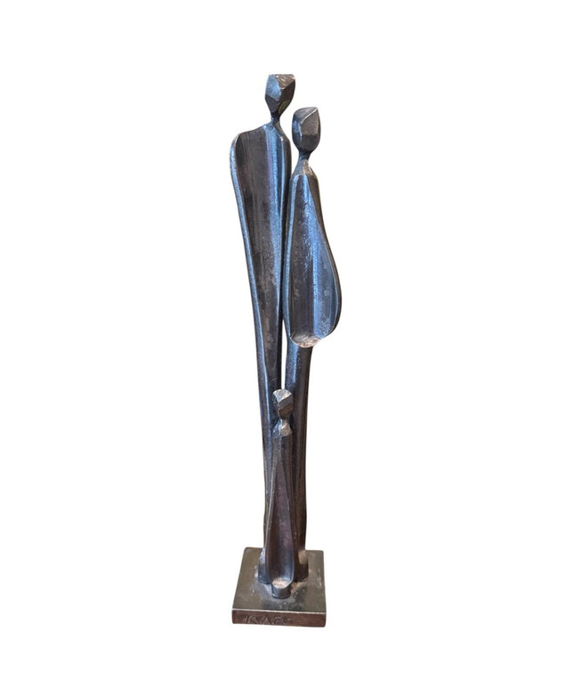 Modern Abstract Family Sculpture Boris Kramer Modernist  Signed