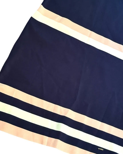 TED BAKER NWOT Navy and Cream pink stripe dress