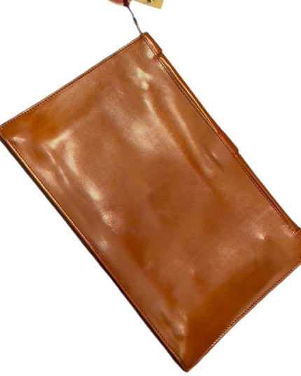 Ushy Bauer Vintage Stunning Tan Leather Shoulder Handbag Clutch NWT