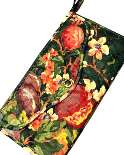 Maggie B Overnight Quilted Floral Bag with Vibrant Colors Flowers