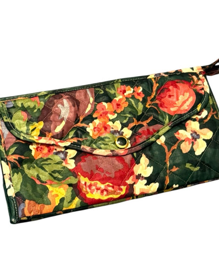 Maggie B Overnight Quilted Floral Bag with Vibrant Colors Flowers