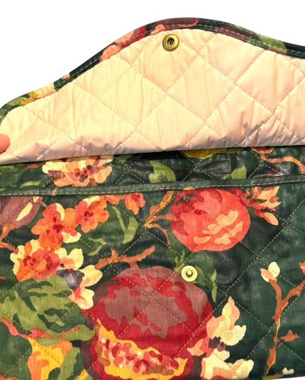 Maggie B Overnight Quilted Floral Bag with Vibrant Colors Flowers