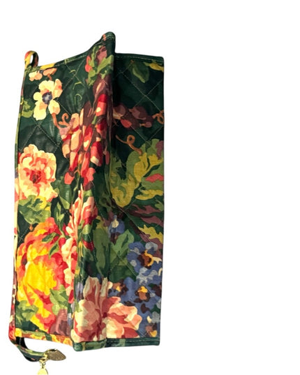 Maggie B Overnight Quilted Floral Bag with Vibrant Colors Flowers