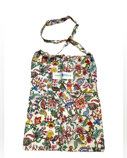 April Cornell cotton flowers shoulder shopper market bag