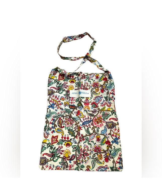 April Cornell cotton flowers shoulder shopper market bag