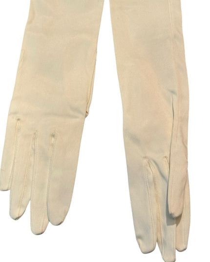 Elegant Vintage Italy Paris Long White Wedding Gloves