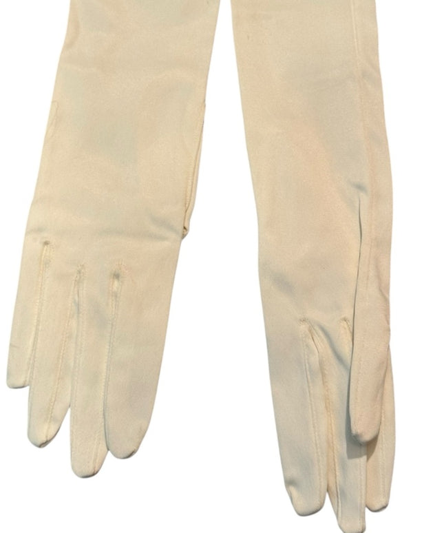 Elegant Vintage Italy Paris Long White Wedding Gloves
