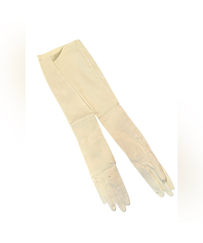 Elegant Vintage Italy Paris Long White Wedding Gloves