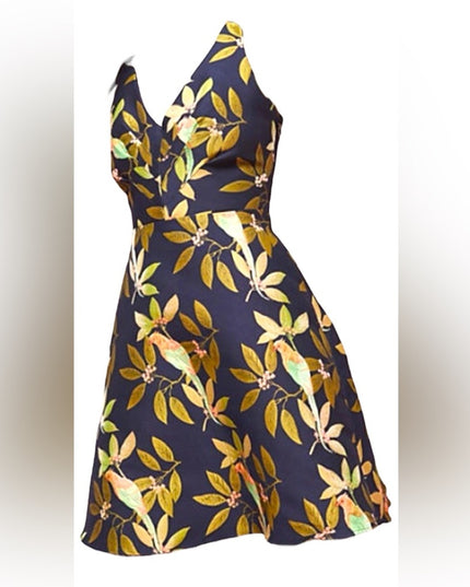 Eva Franco Anthropologie Birds Jaquard Dress 2019 NWOT