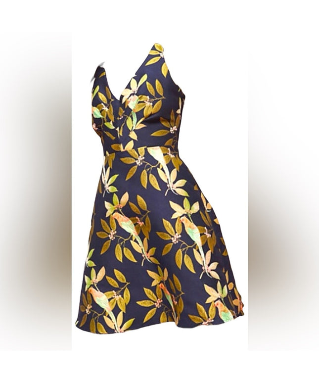 Eva Franco Anthropologie Birds Jaquard Dress 2019 NWOT