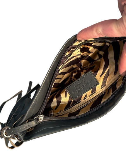 Elegant Gray Clutch with Tassel Sam & Kate