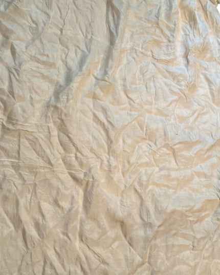 Lovely Antique Late 1800s Silk Cream Sleeveless slip under dress crochet collar