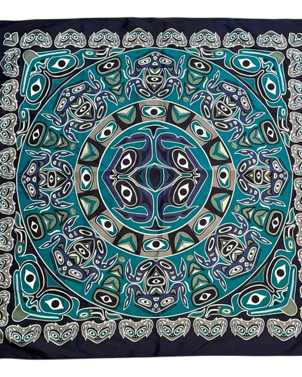 Native Frog design Oscardo Patterned Scarf
