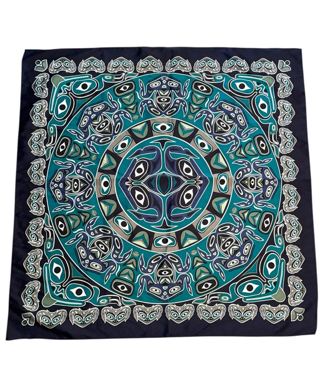Native Frog design Oscardo Patterned Scarf