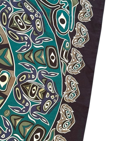 Native Frog design Oscardo Patterned Scarf