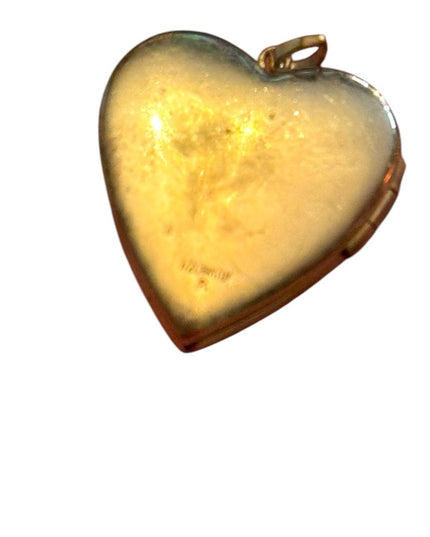 Vintage 14K GF “I Love You”  Heart Locket 1” Pendant