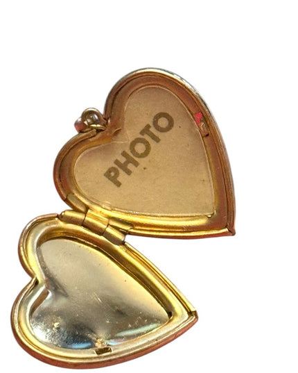Vintage 14K GF “I Love You”  Heart Locket 1” Pendant